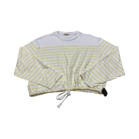 Top Ls By Madewell In White & Yellow, Size:S