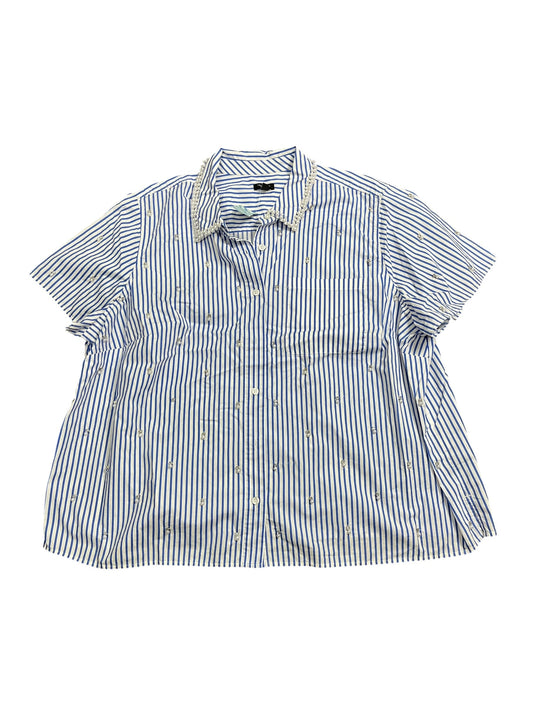 Top Ls By Talbots In Striped Pattern, Size:3X