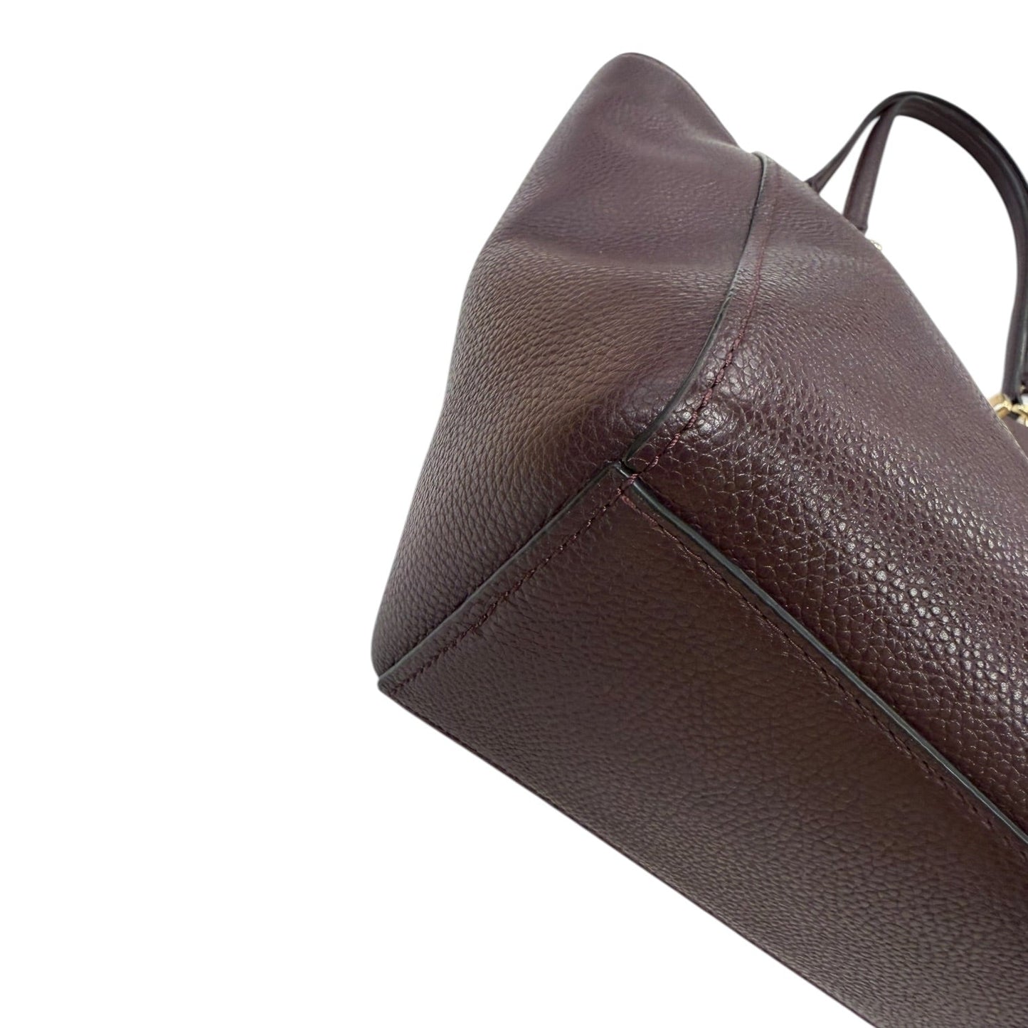 Handbag Designer By Coach In Maroon, Size:Medium