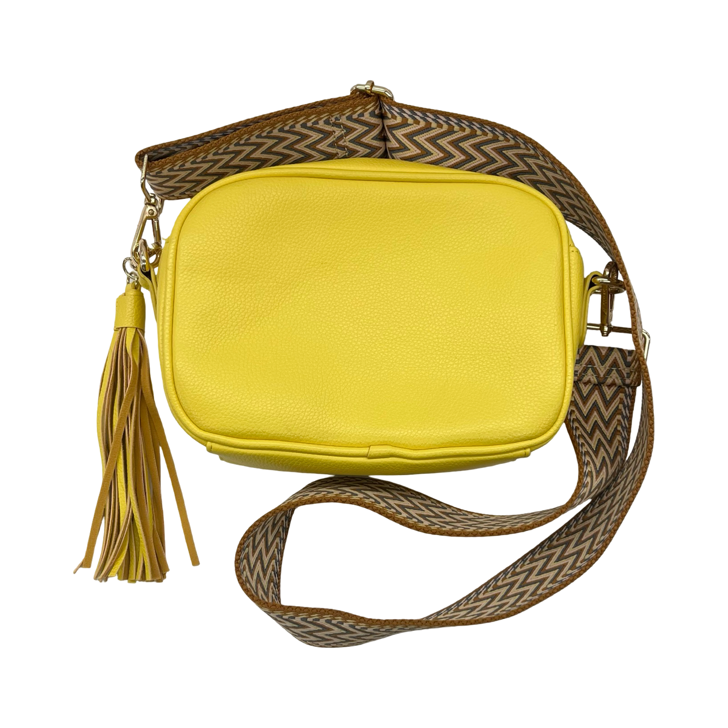 Crossbody By Cme In Yellow, Size:Medium