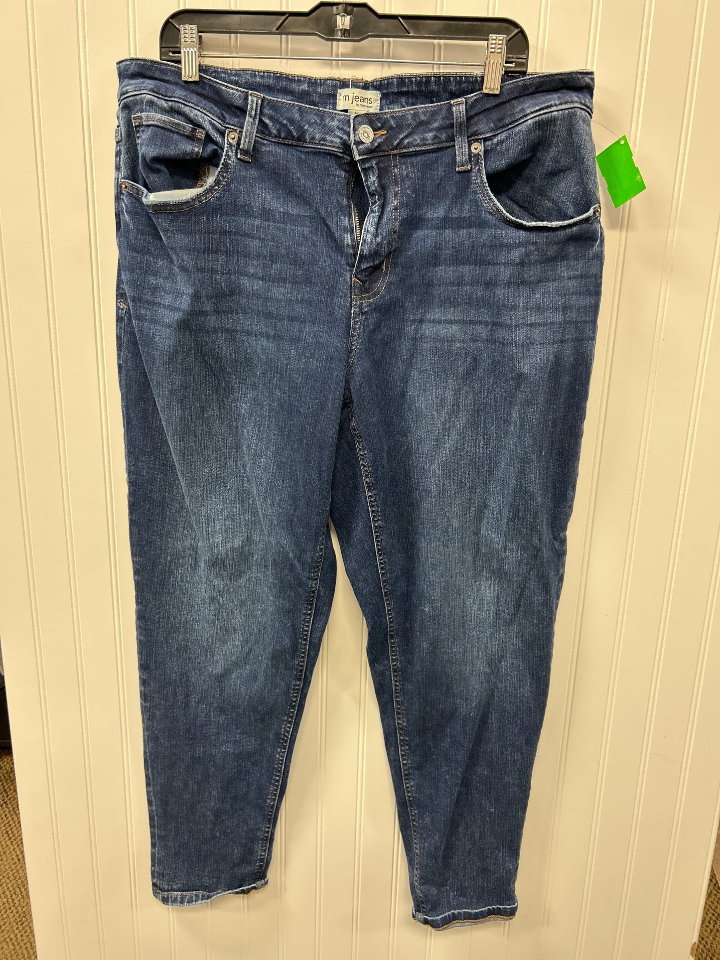 Jeans Straight By Maurices In Blue Denim, Size:16