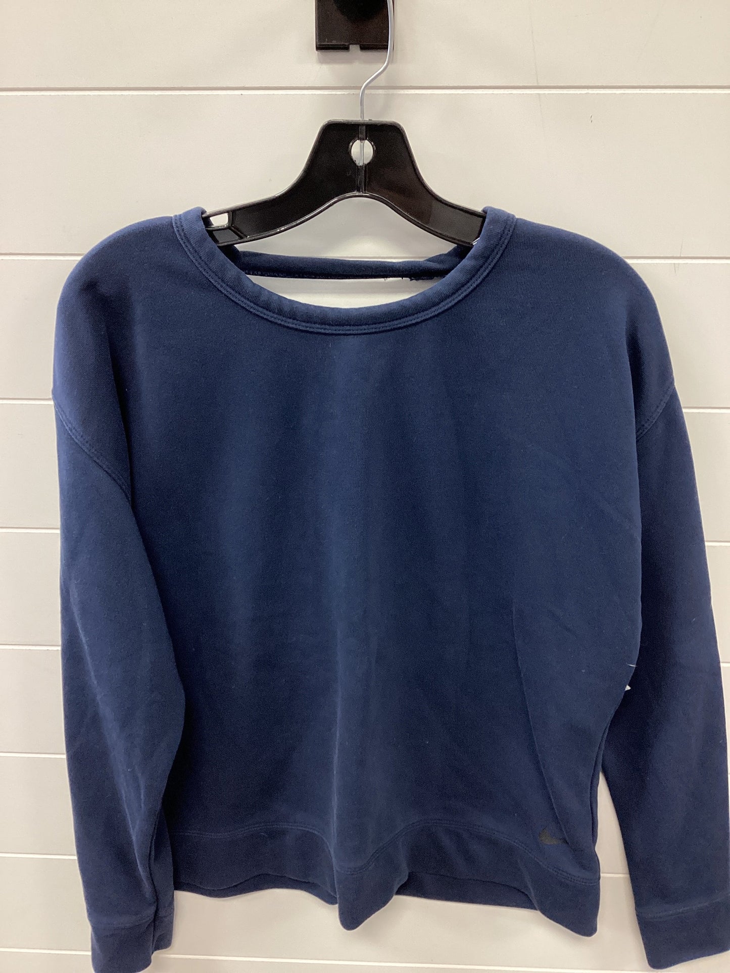 Athletic Top Ls Crewneck By Nike Apparel In Navy, Size:M