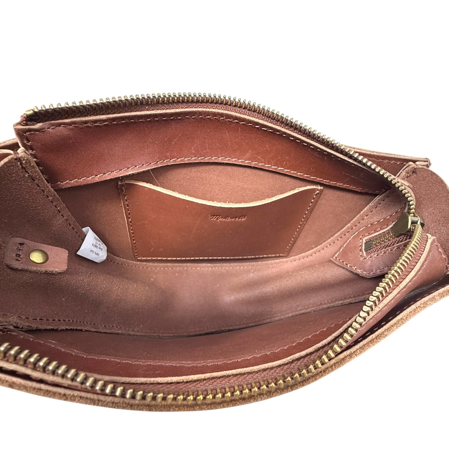 Juniper Vachetta Leather Half Moon Crossbody Bag By Madewell, Size: Small