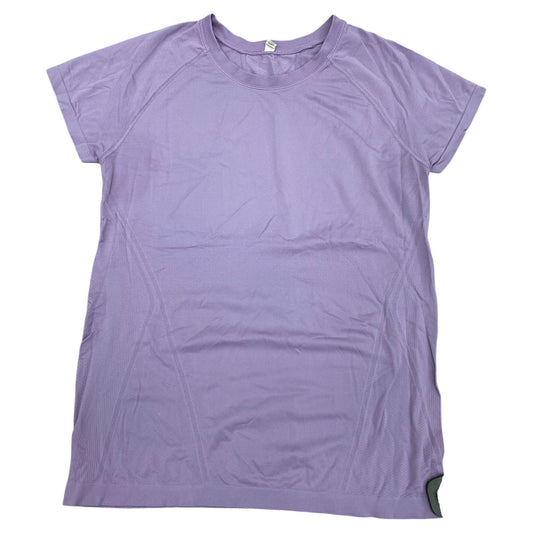 Athletic Top Ss By Athleta In Purple, Size:L