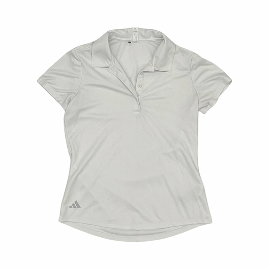 Athletic Top Ss By Adidas In White, Size:Xs