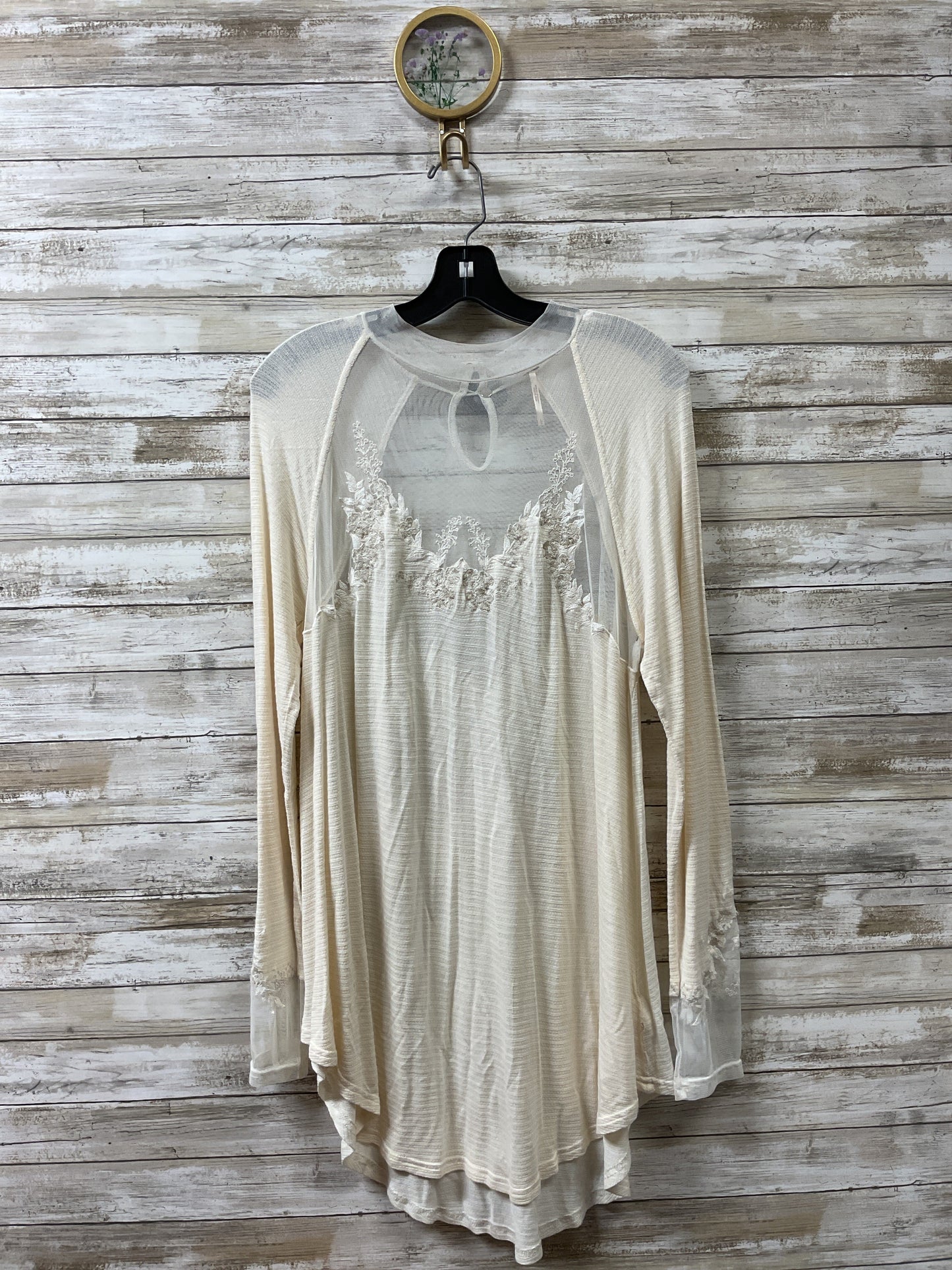 Tunic Ls By Free People In Cream, Size:L