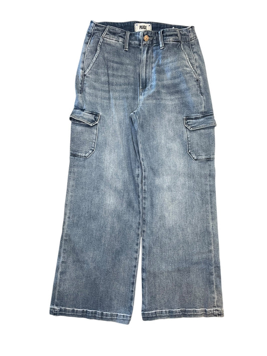 Jeans Wide Leg By Paige In Blue Denim, Size:4