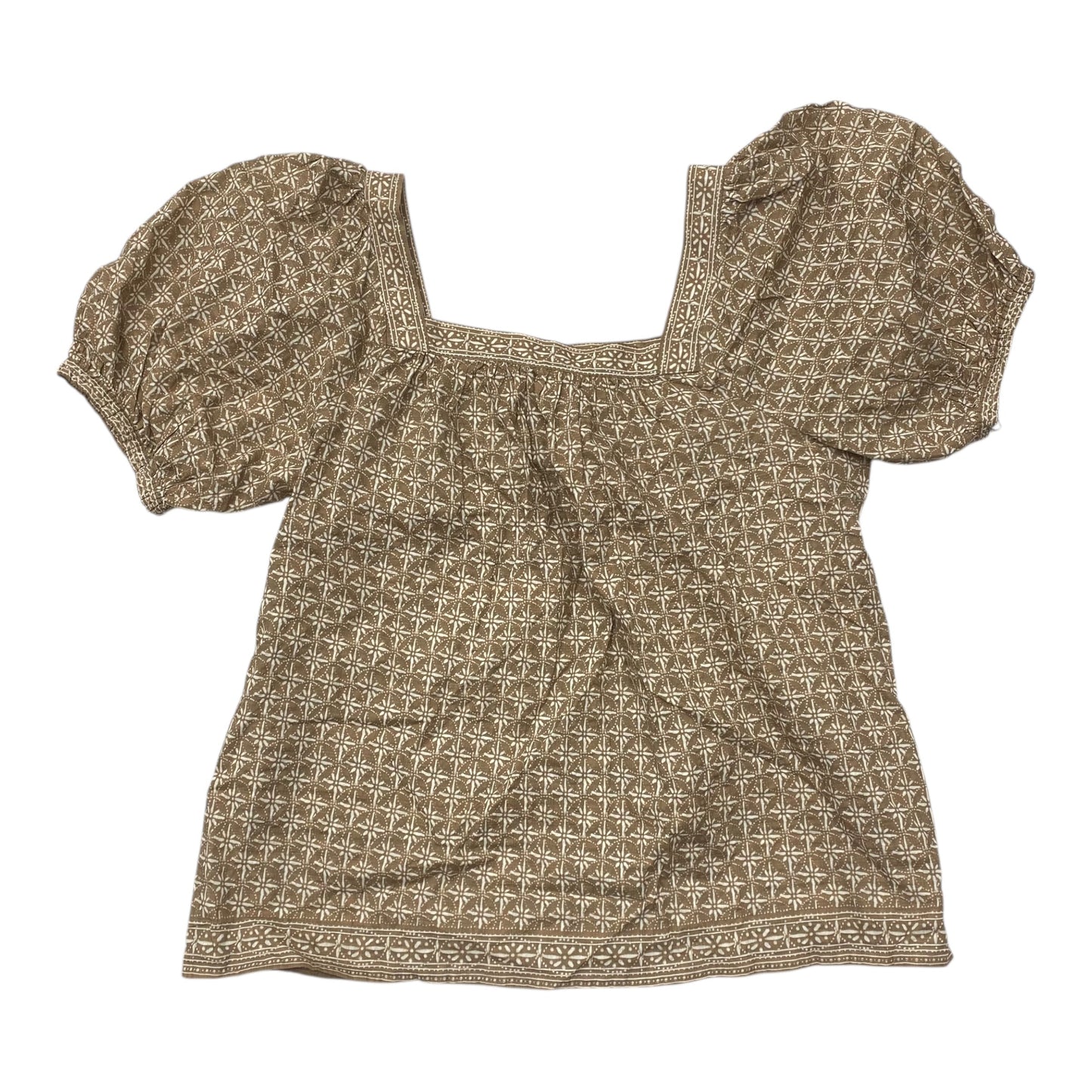Top Ss By Max Studio In Brown & White, Size:M