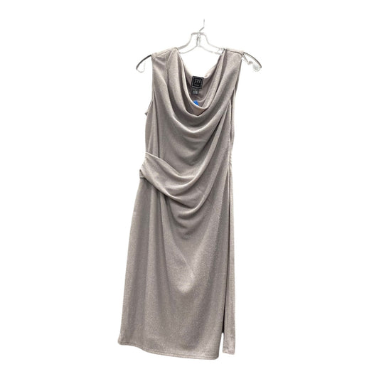 Dress Party Midi By JH Evenings In Silver, Size:L