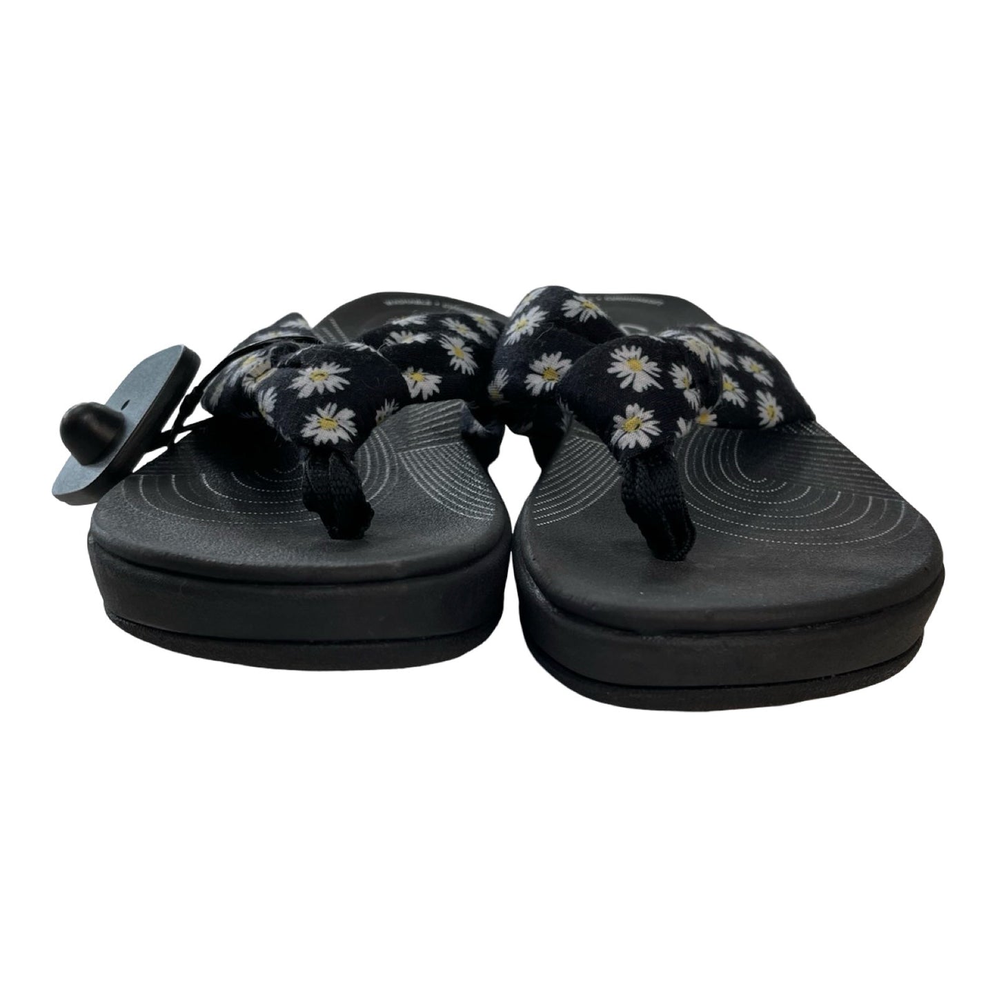 Sandals Flip Flops By Clarks In Floral Print, Size:7