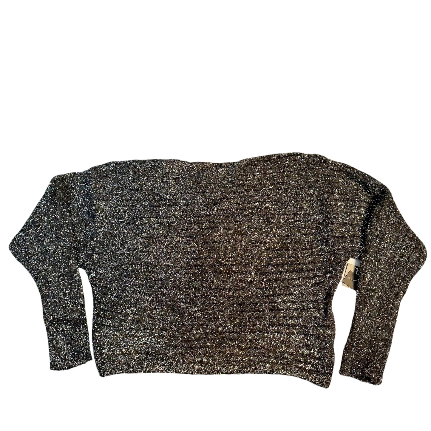 Sweater By Rd Style In Black & Silver, Size: L