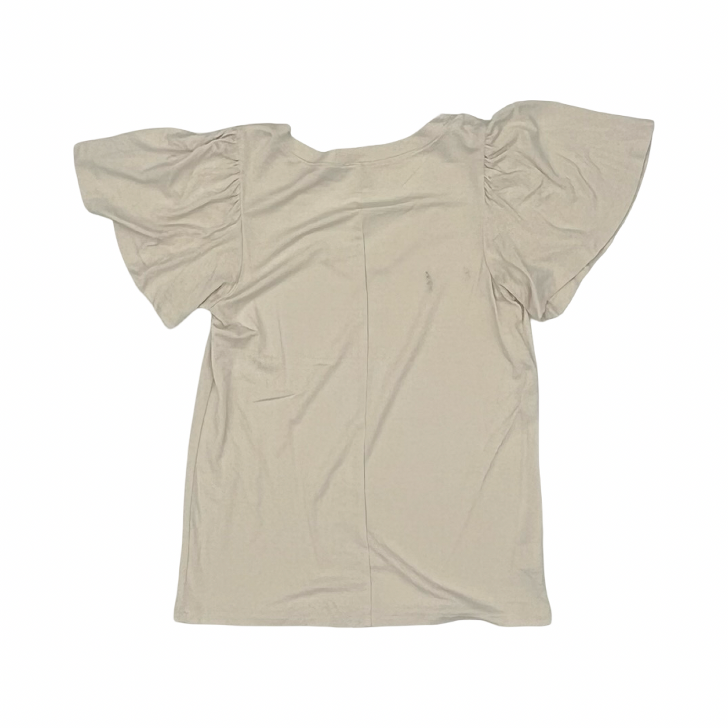 Top Ss By Loft In Tan, Size:Xxsp
