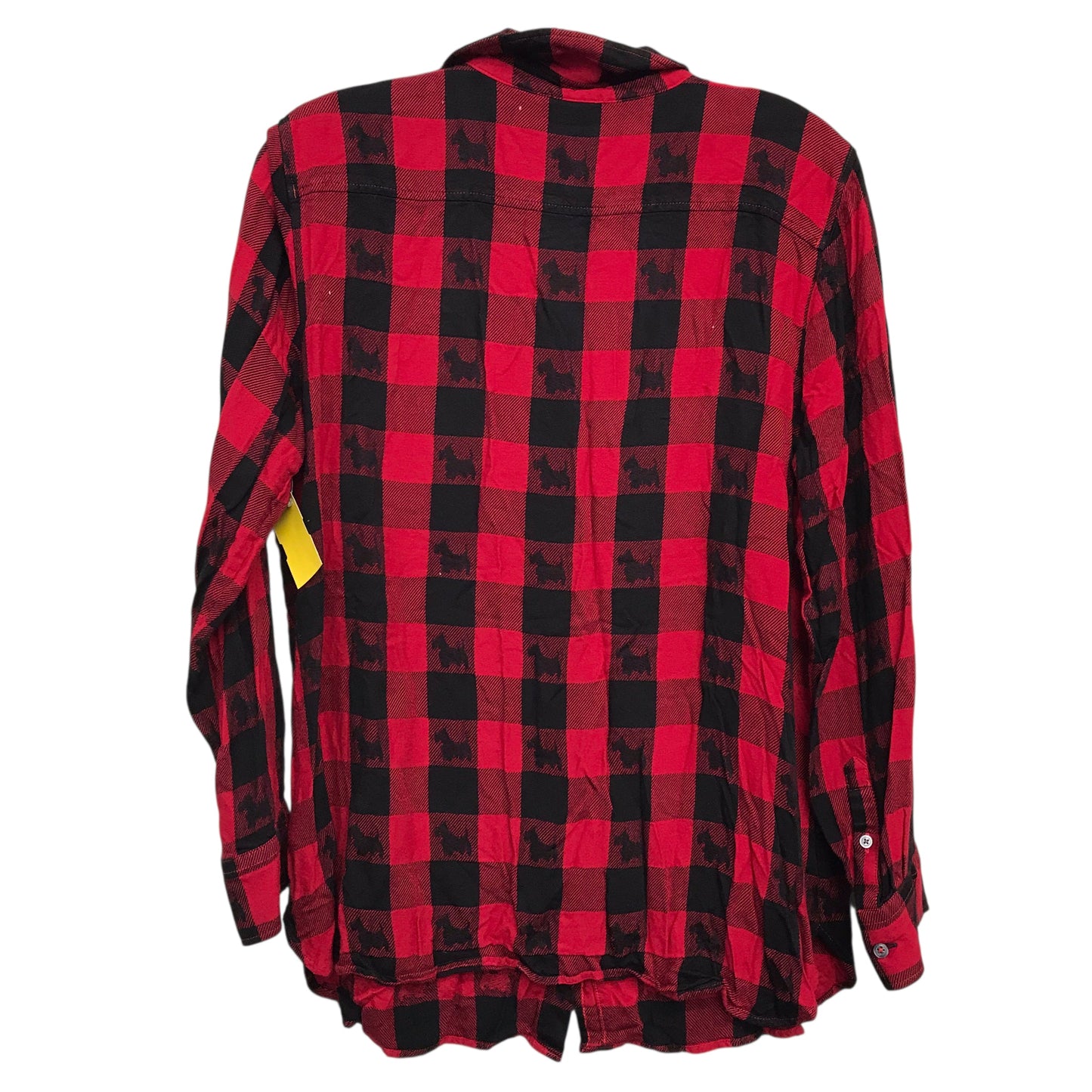 Top Ls By Talbots In Checkered Pattern, Size:L