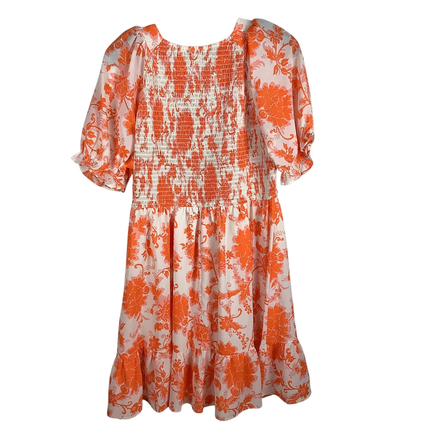 Dress Casual Short By Jodifl In Orange & Pink, Size: M