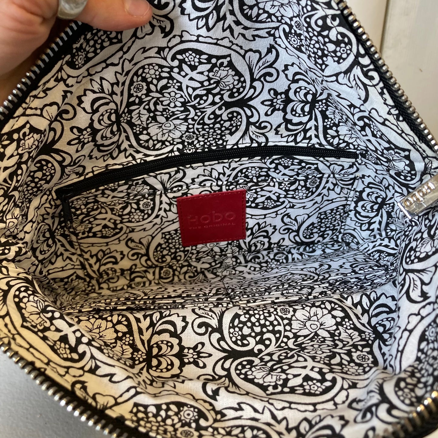 Clutch Leather By Hobo Intl In Black, Size:Medium