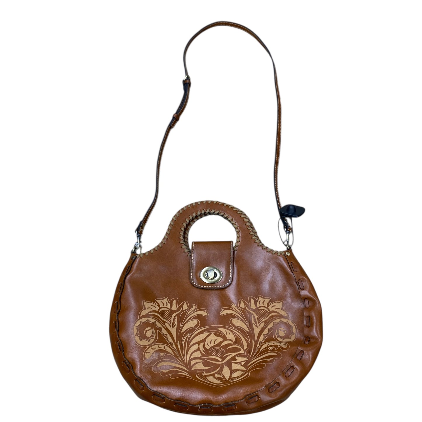 Handbag Designer By Patricia Nash In Brown, Size:Medium