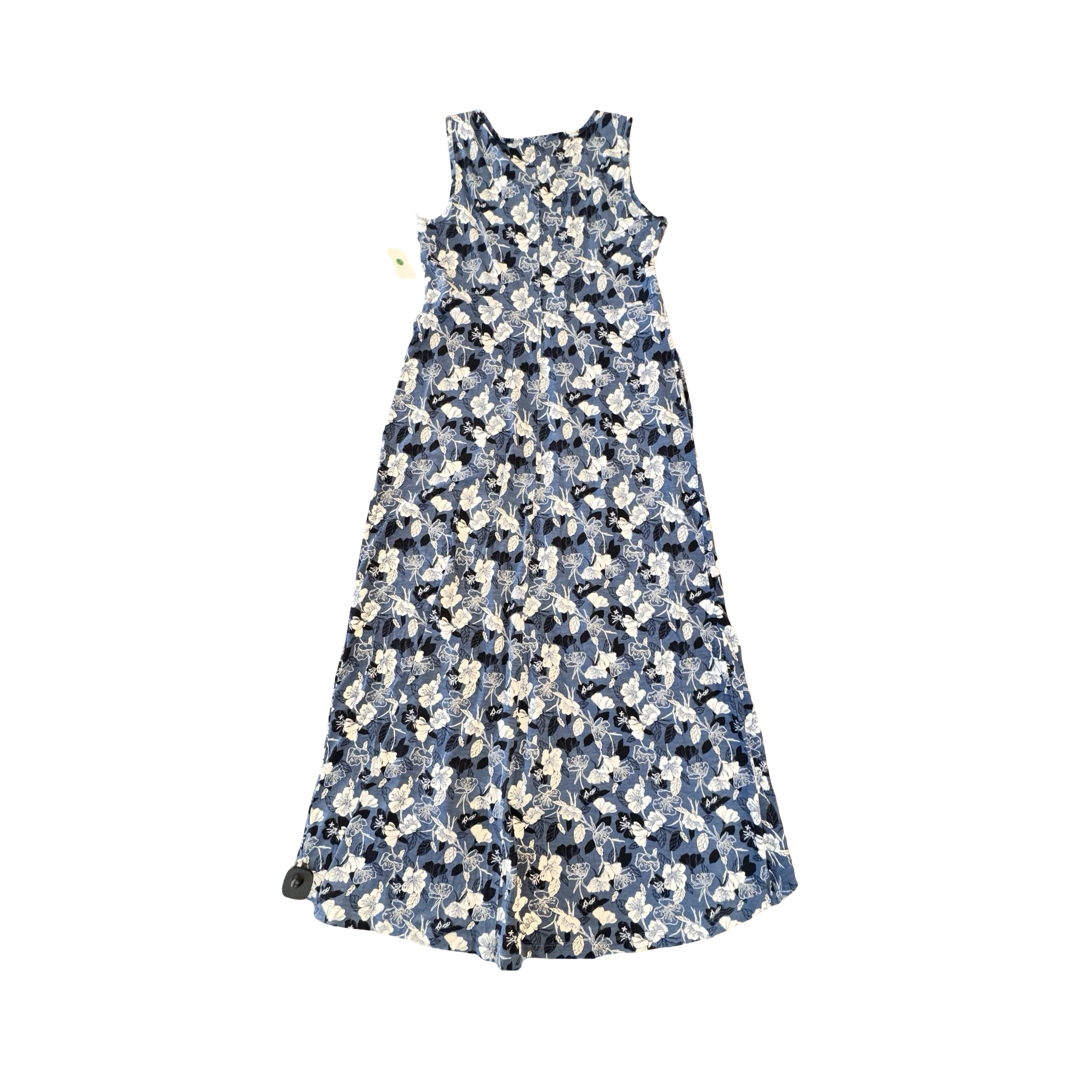 Dress Casual Maxi By Duluth Trading In Blue & White, Size:S