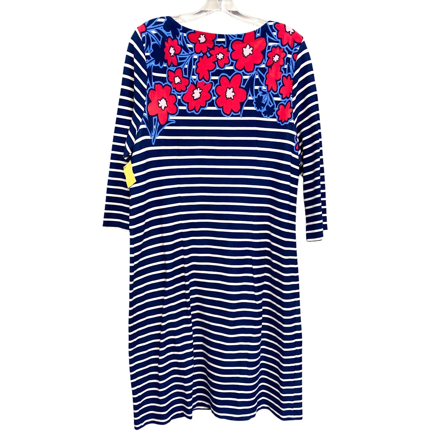 Dress Casual Midi By Talbots In Blue & Red, Size:Xl