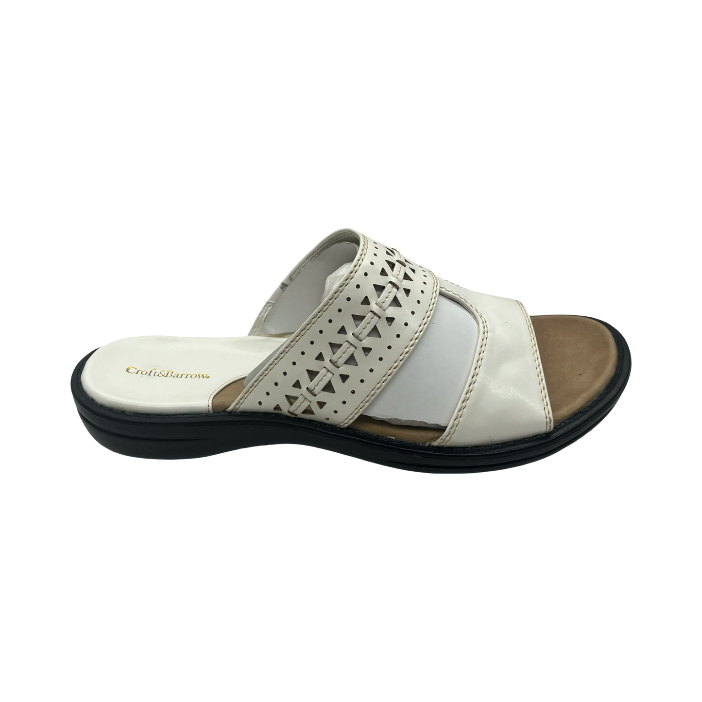 Sandals Flats By Croft And Barrow In Cream, Size:7.5