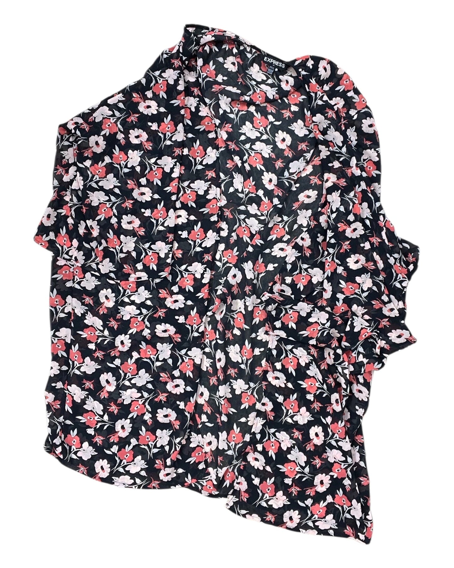 Kimono By Express In Black & Orange, Size:Osfm