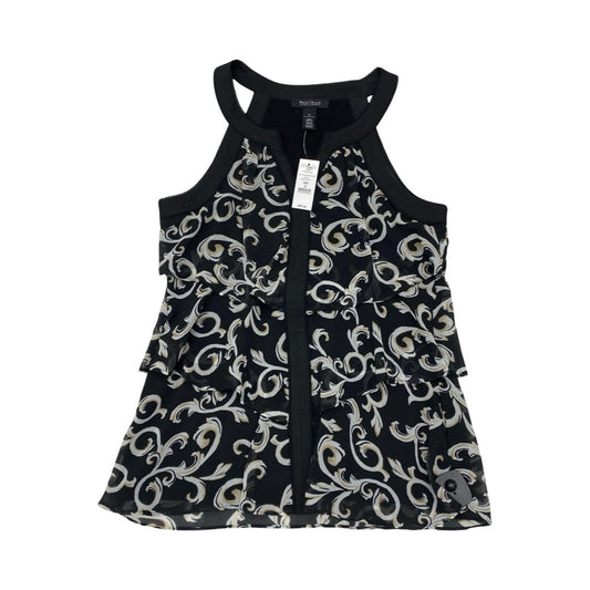 Top Sleeveless By White House Black Market In Black & Cream, Size:M