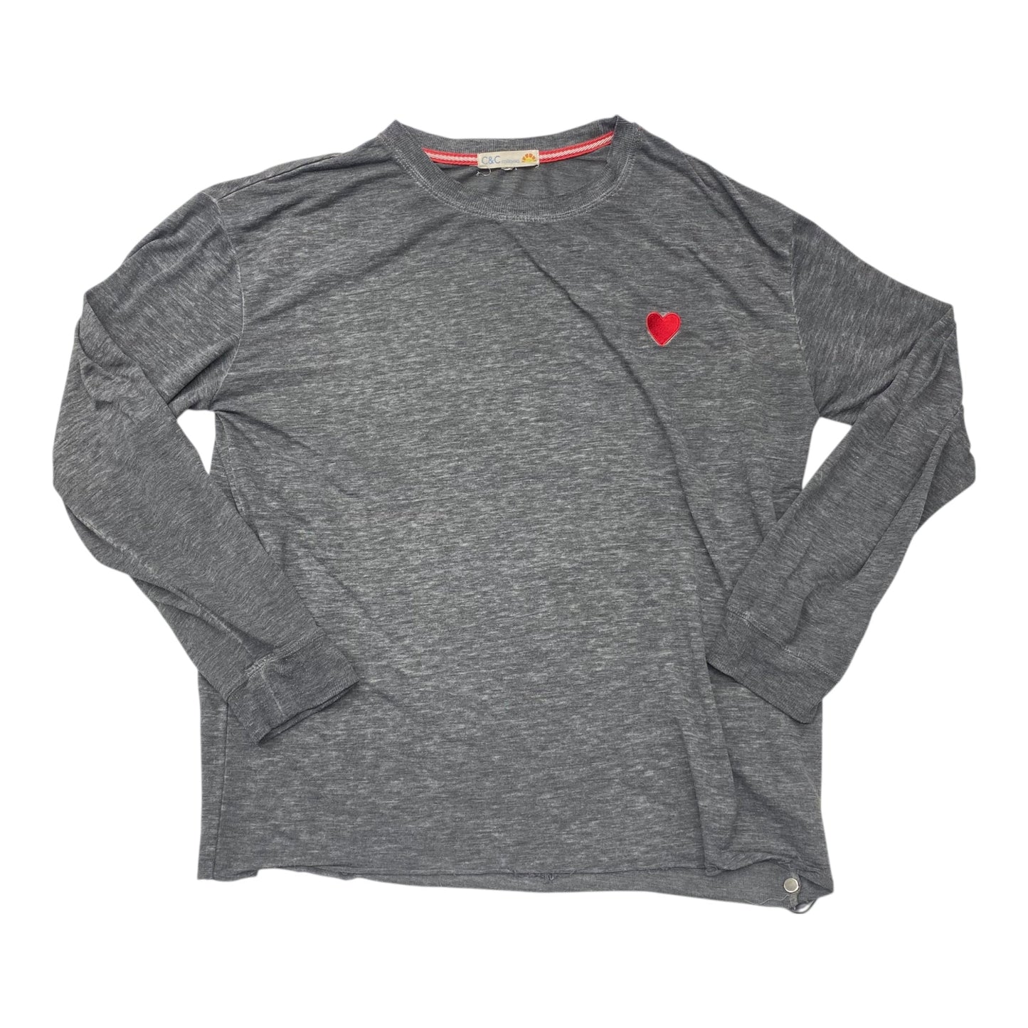 Top Ls By C And C In Grey, Size:M