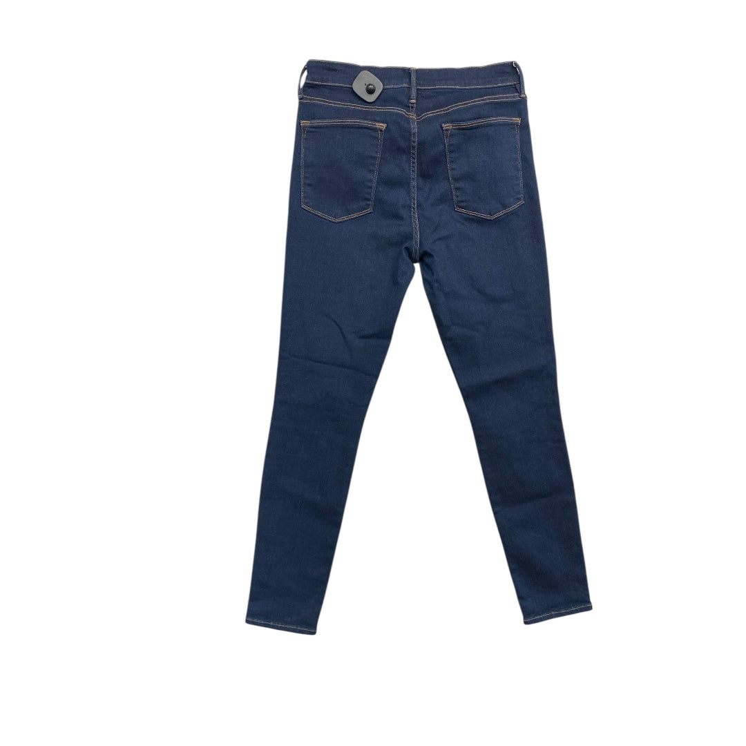 Jeans Skinny By Frame In Blue Denim, Size:12