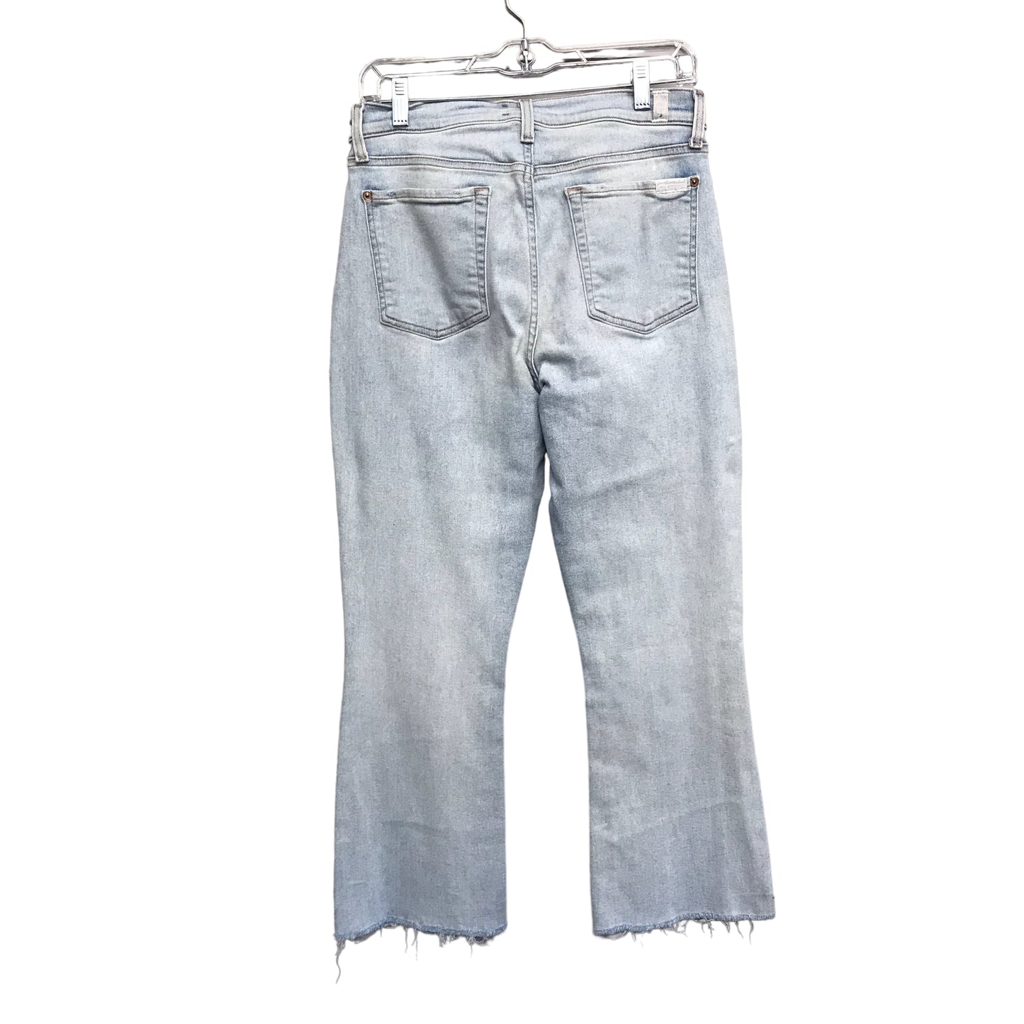 BLUE DENIM JEANS FLARED by 7 FOR ALL MANKIND Size:10