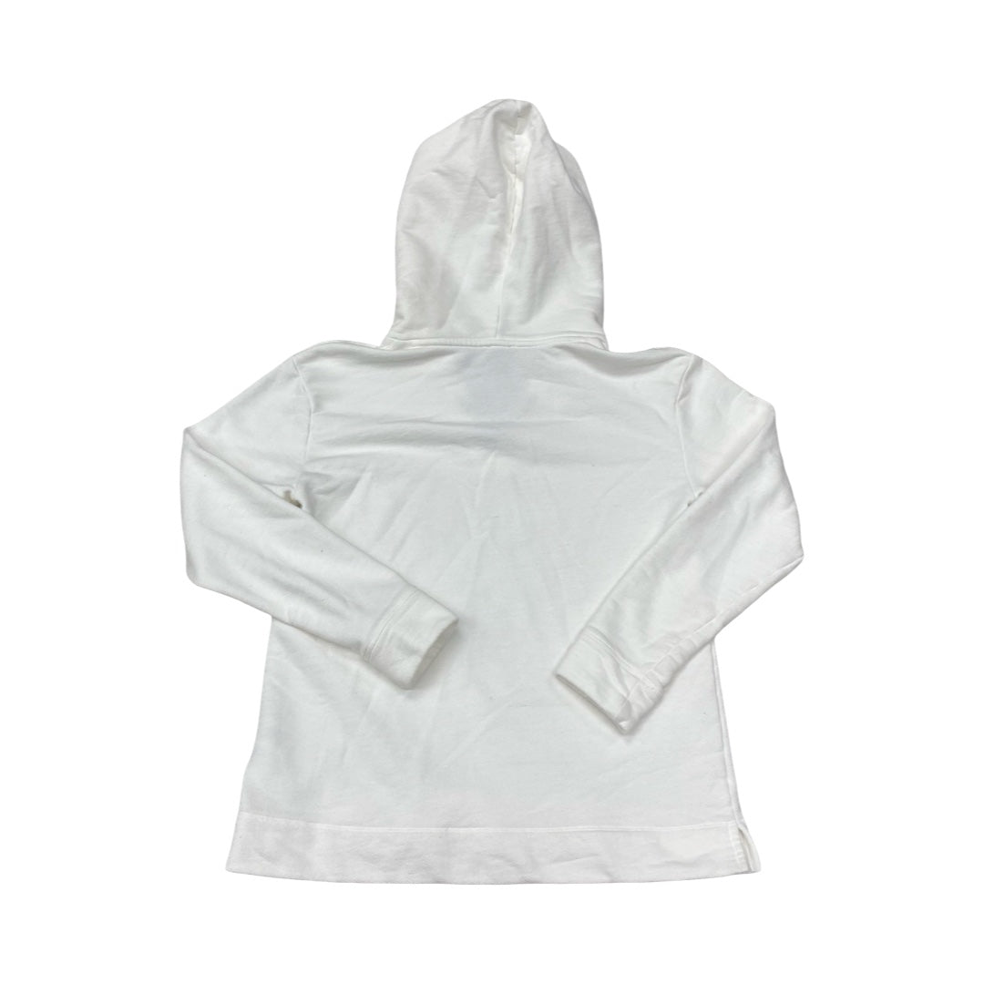 Sweatshirt Hoodie By Talbots In White, Size:S