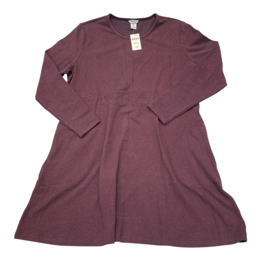 Dress Casual Midi By Duluth Trading In Maroon, Size:1X