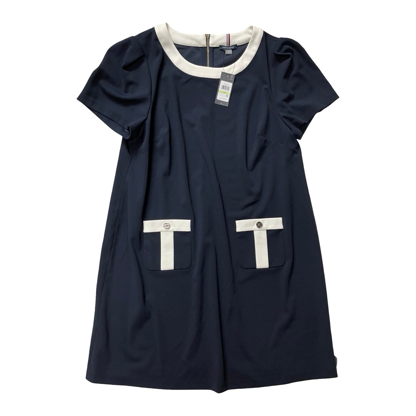 Dress Casual Midi By Tommy Hilfiger In Blue, Size:18