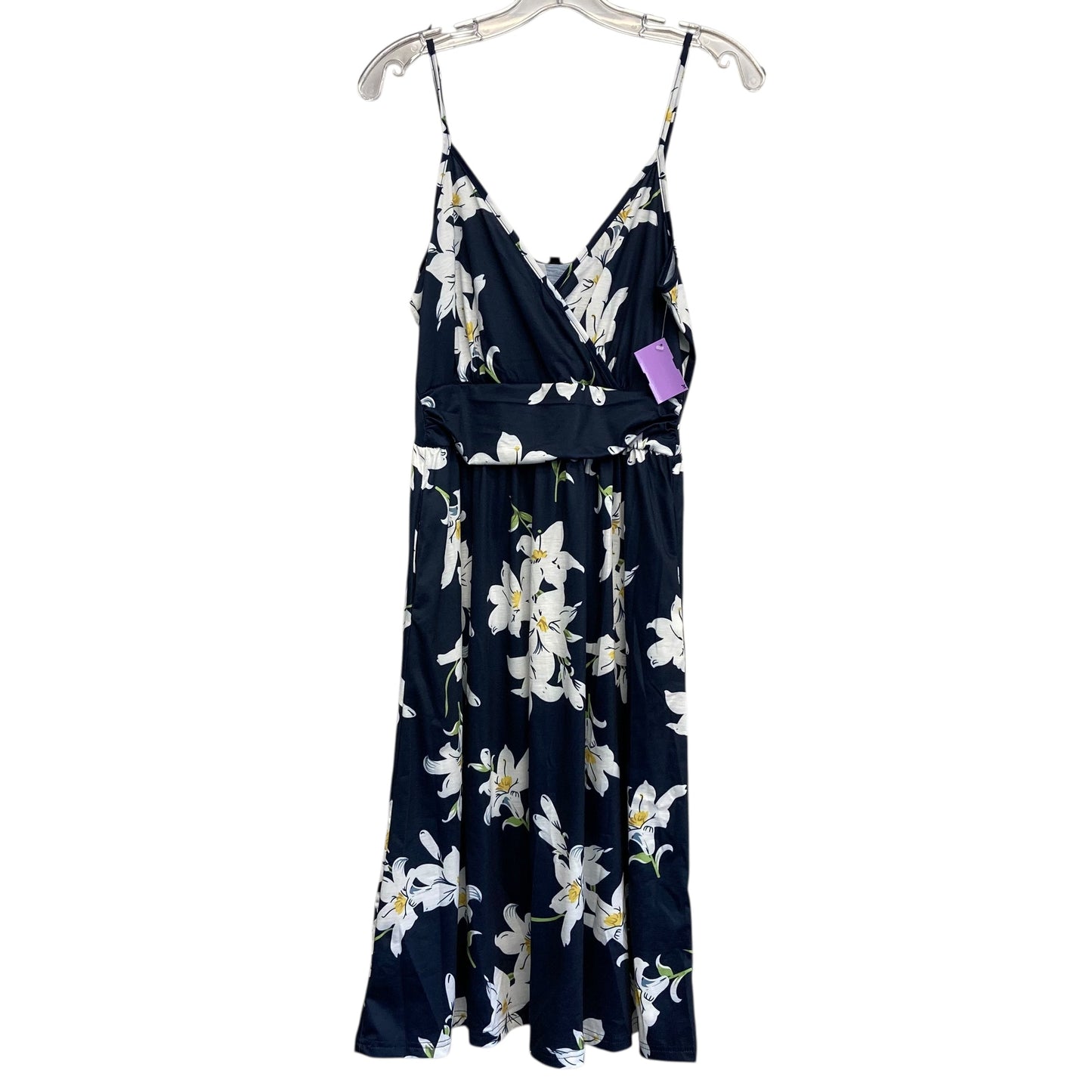 Dress Casual Midi By Ouges In Blue, Size:M