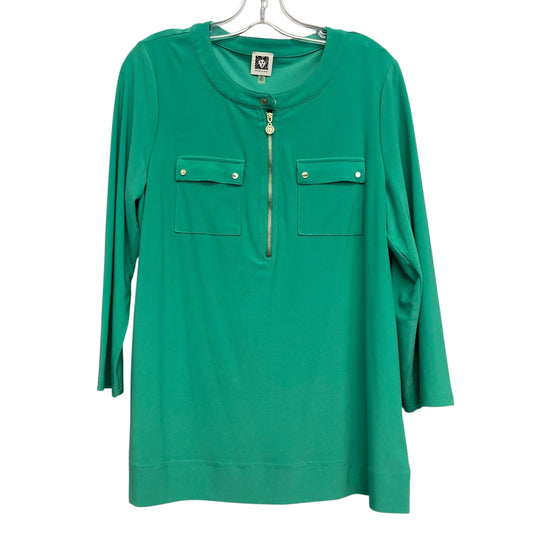 Top Ls By Anne Klein In Green, Size:M