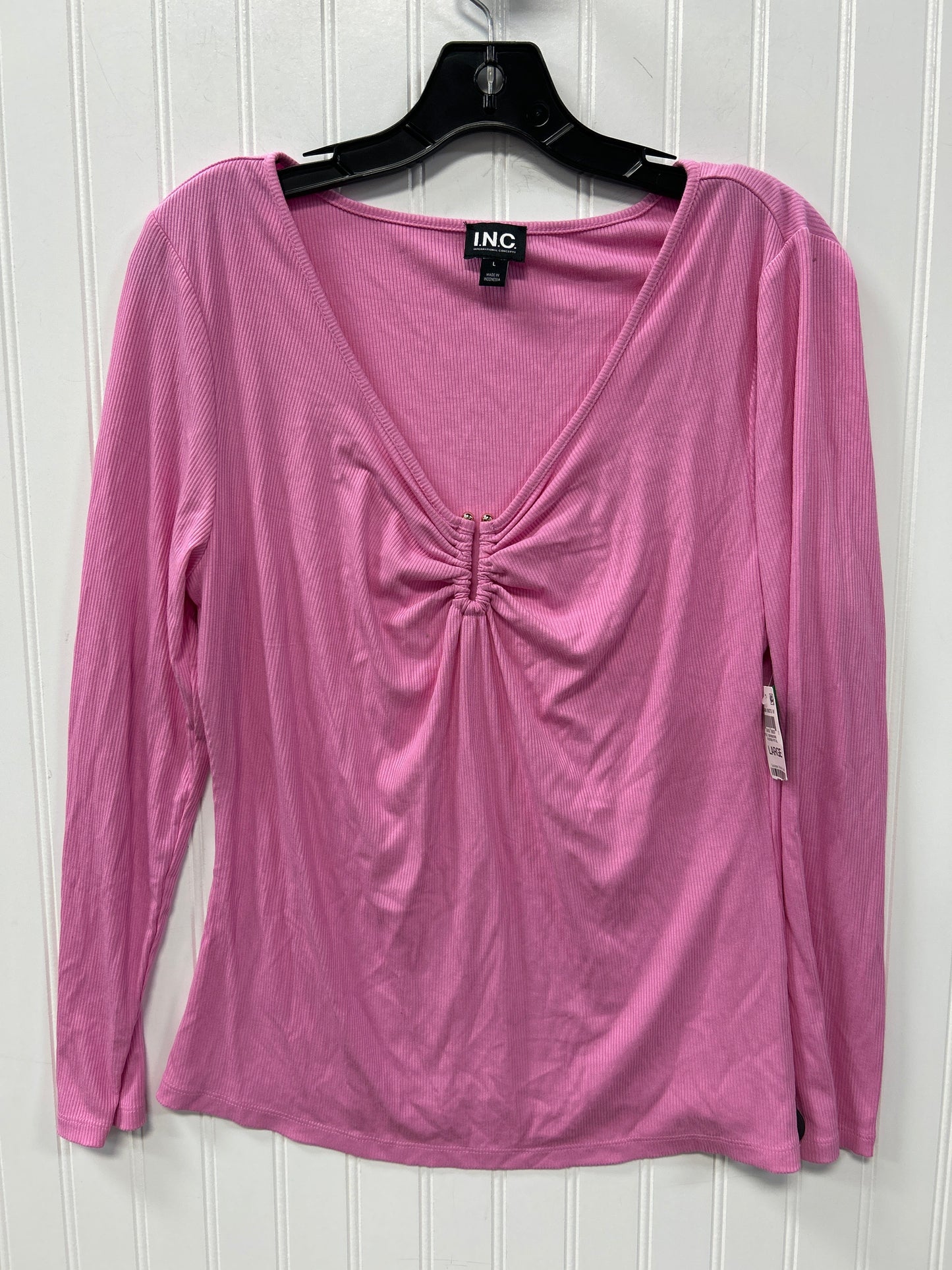 Top Ls By Inc In Pink, Size:L