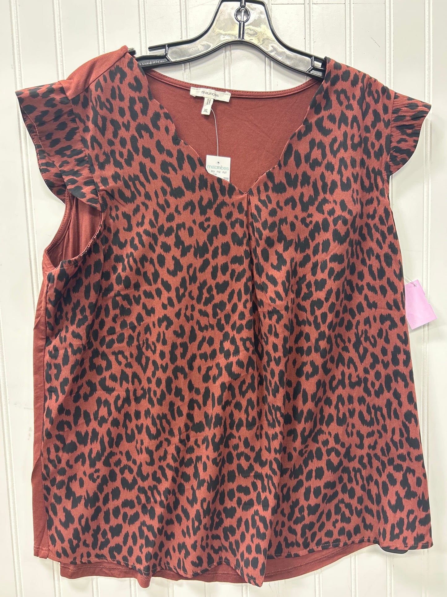 Top Sleeveless By Maurices In Brown, Size:Xl