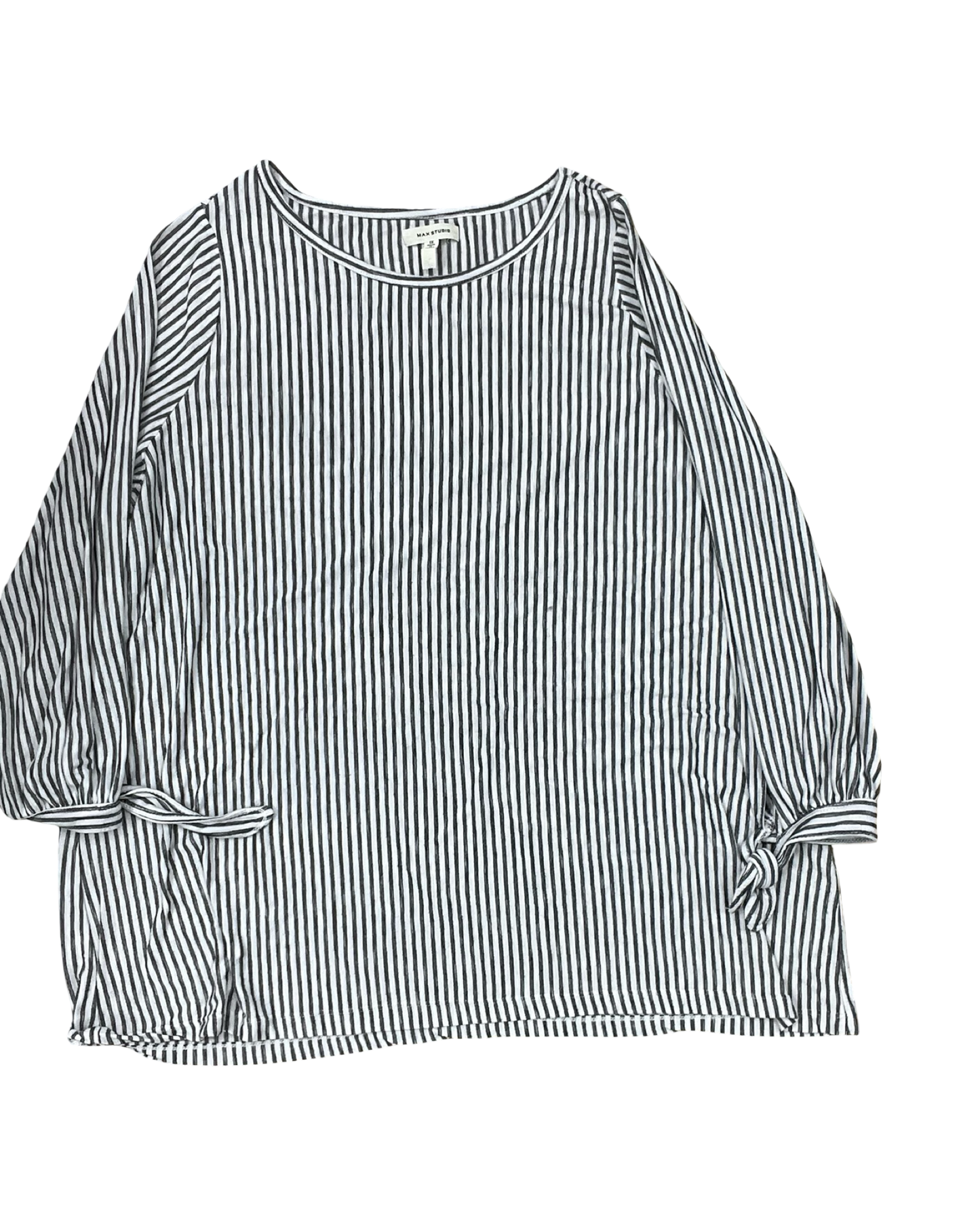 Top Ls By Max Studio In Black & White, Size:1X