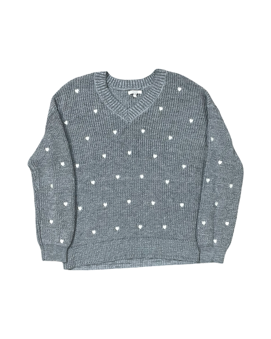 Sweater By Maurices In Grey, Size:1X