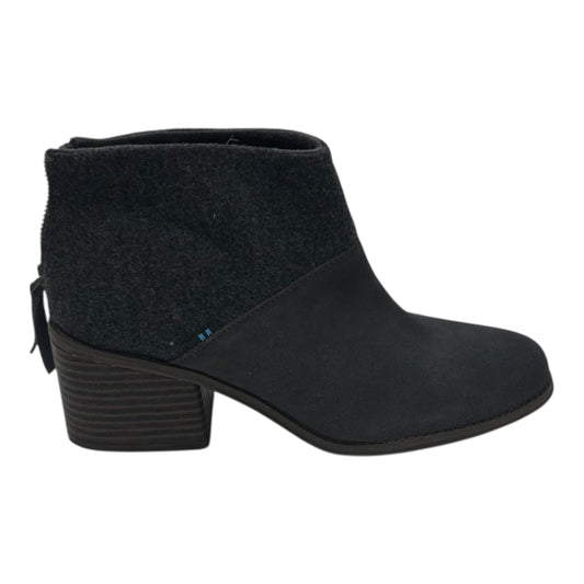 Boots Ankle Heels By Toms In Grey, Size:9.5