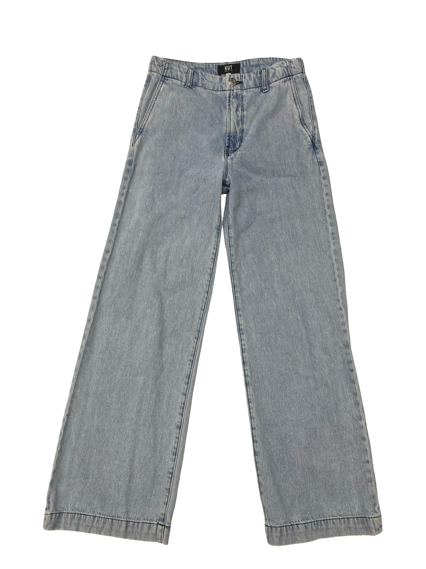 Jeans Wide Leg By Kut In Blue, Size:0