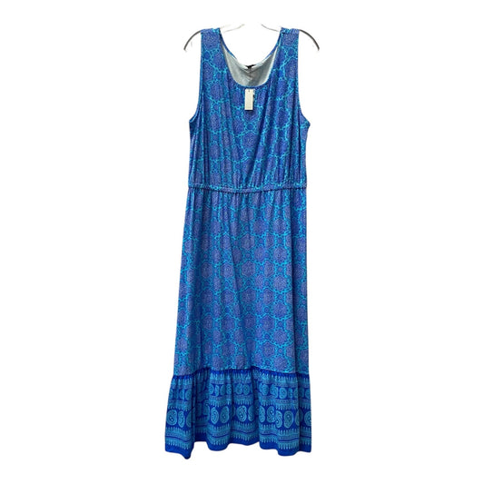 Dress Casual Maxi By Talbots In Blue, Size:Xl