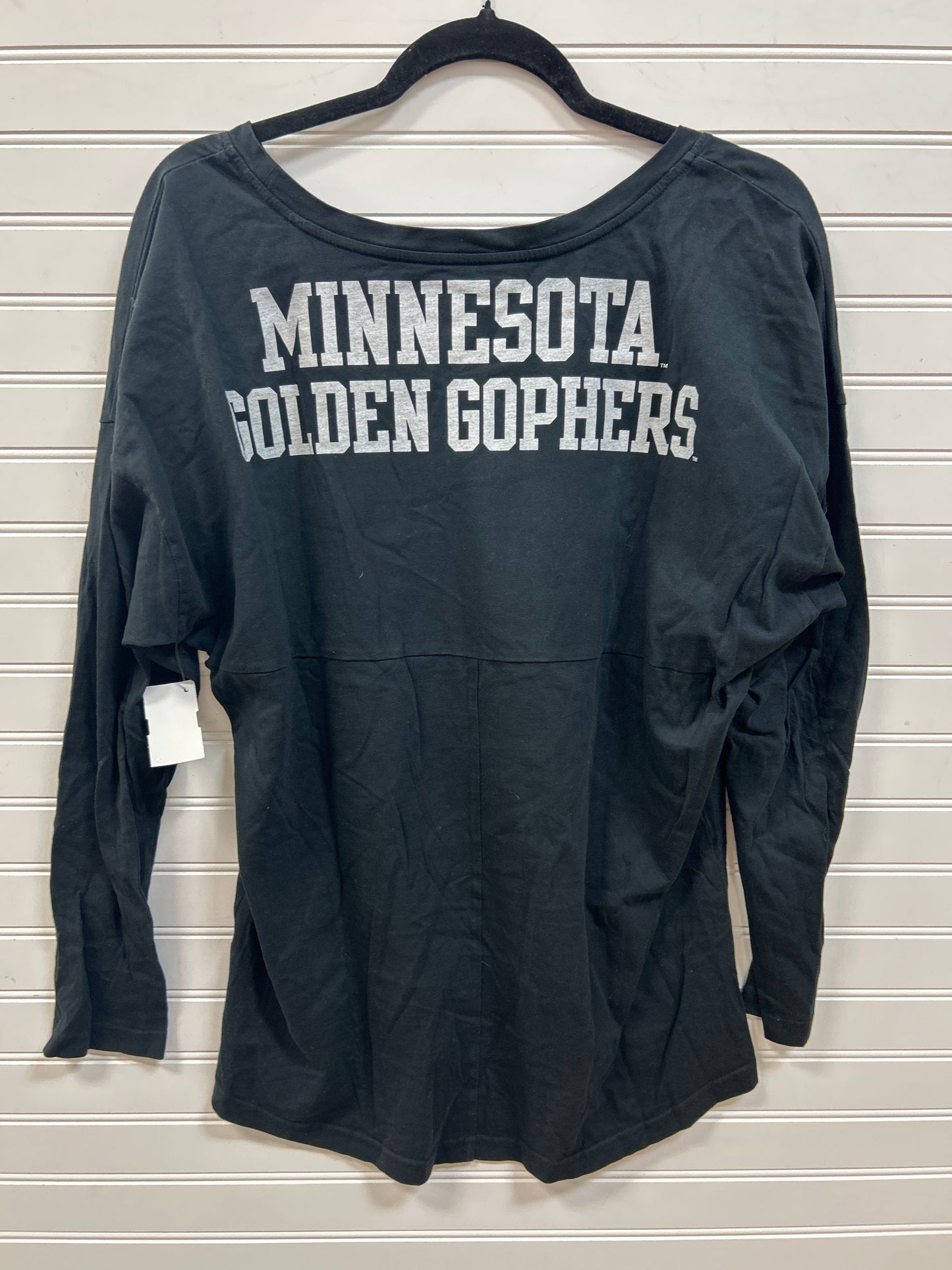 Athletic Top Ls Crewneck By Nike Apparel In Black, Size:L