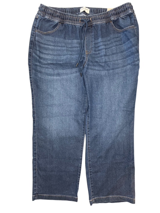 Jeans Wide Leg By Lane Bryant In Blue Denim, Size:20