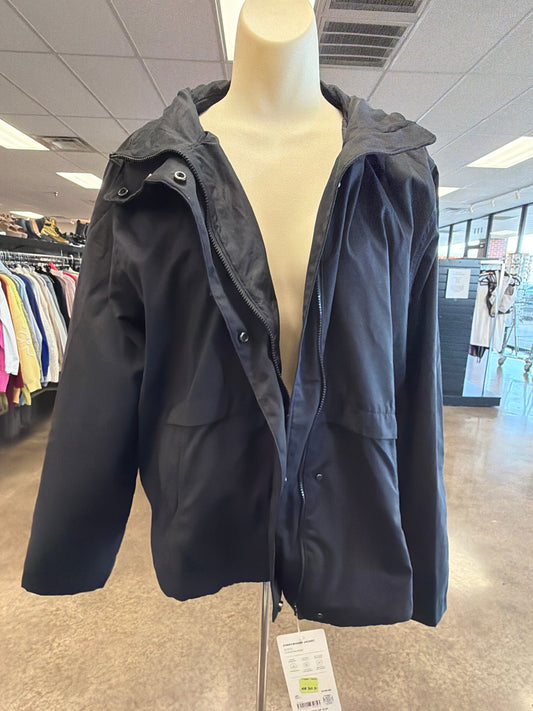 Athletic Jacket By Athleta In Black, Size:L