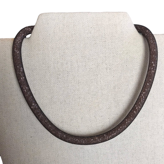 Necklace Designer By Swarovski In Brown