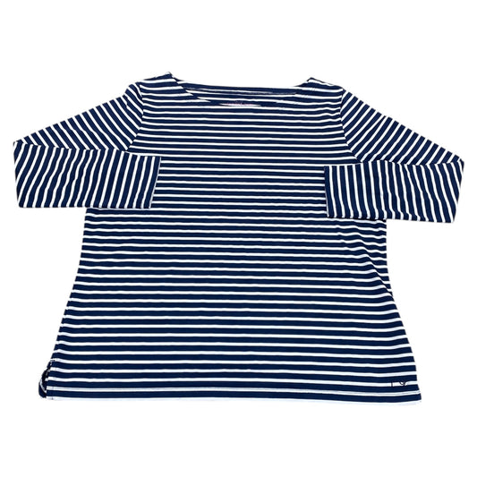 Top Ls Basic By Vineyard Vines In Blue & White, Size:L