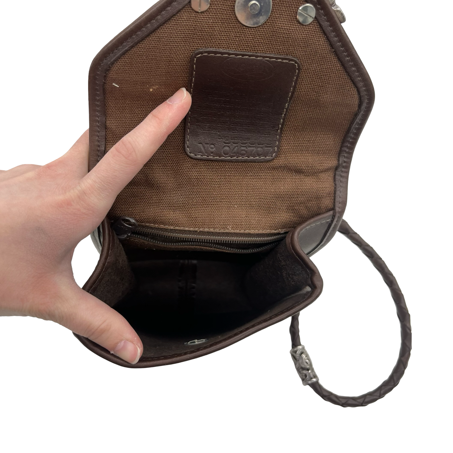 Crossbody Leather By Brighton In Brown, Size:Small