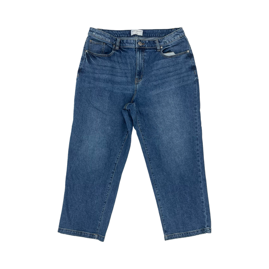 Jeans Straight By Lane Bryant In Blue Denim, Size:14