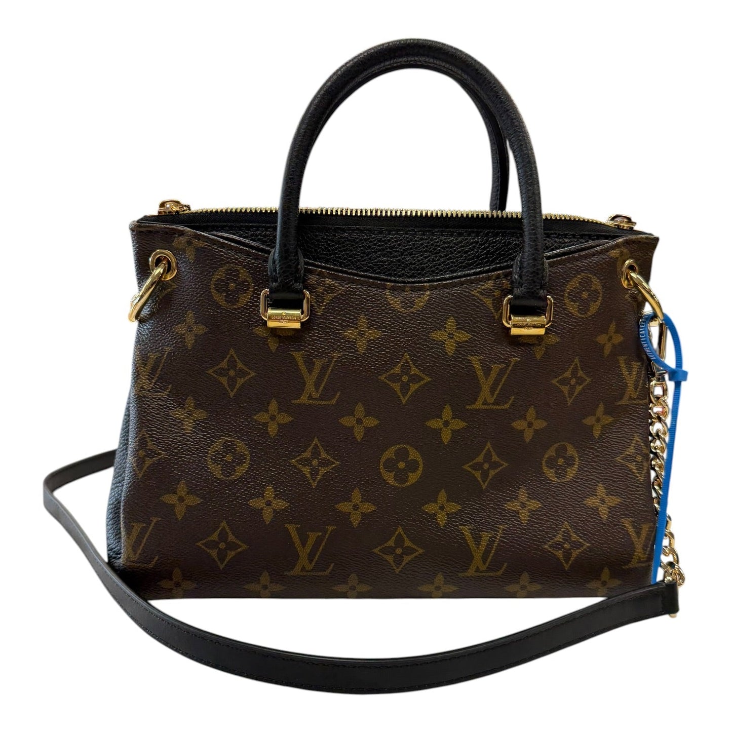 Handbag Luxury Designer By Louis Vuitton In Black, Size:Small