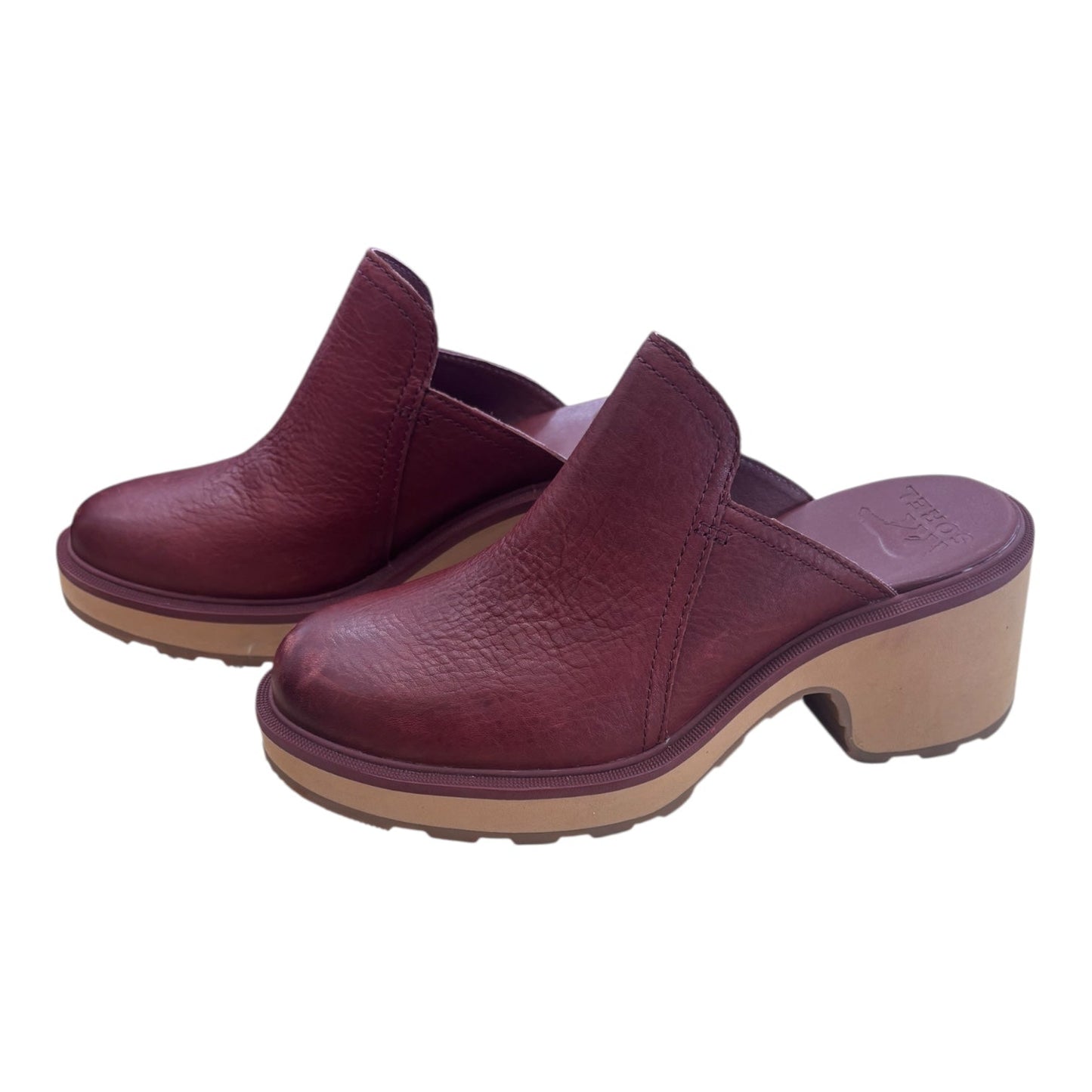 Shoes Heels Wedge By Sorel In Maroon, Size:7.5