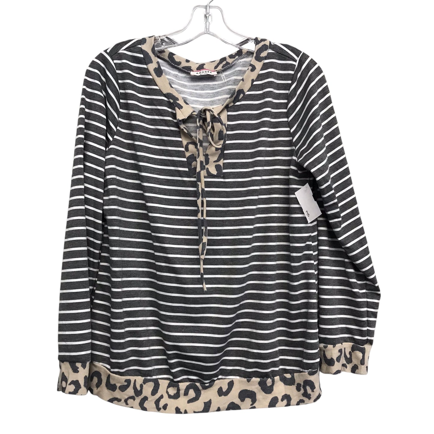 CAMOUFLAGE PRINT TOP LS by ANDREE BY UNIT Size:M